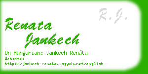 renata jankech business card